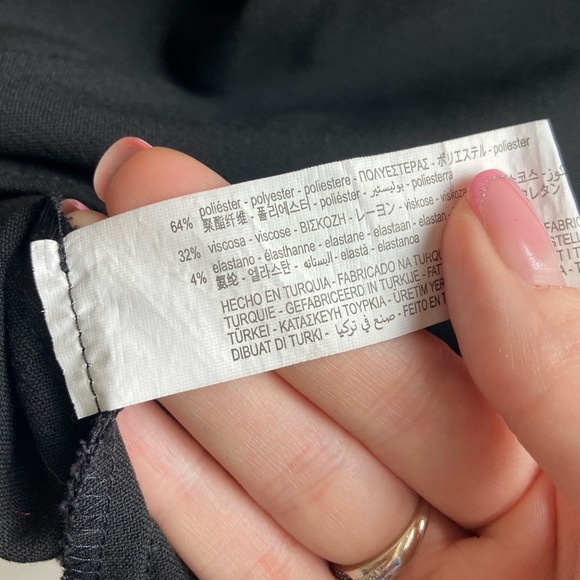 Zara black strappy asymmetrical mini dress size S blogger choice - Picture 12 of 16